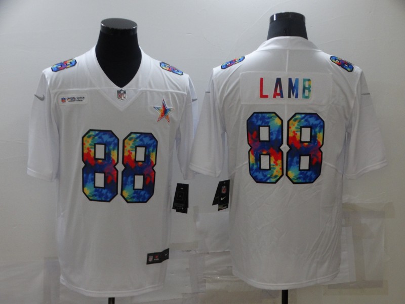 Men's Dallas Cowboys #88 CeeDee Lamb White Jersey